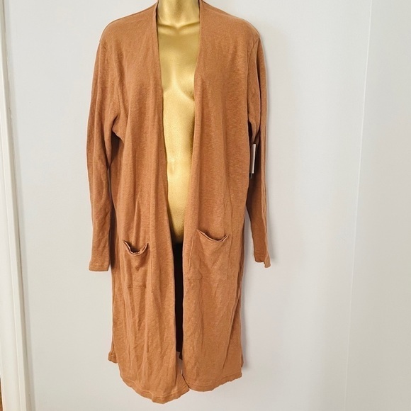 Abound Tops - Abound long cardigan camel color